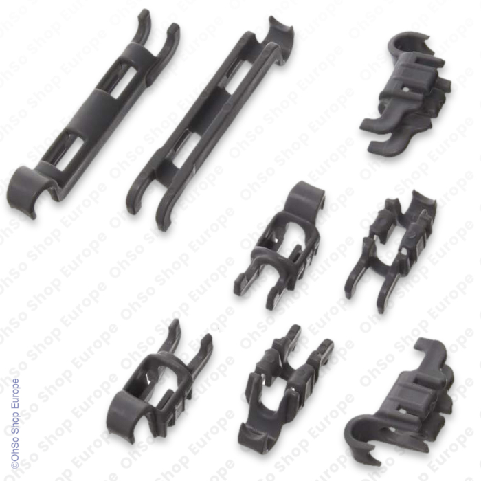 Lower Basket Flip Plate Rack Clip Set For Siemens Dishwasher