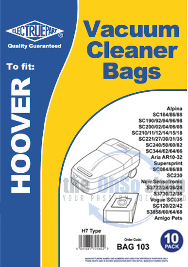 vhbw 10x sacchetto compatibile con Hoover SC 1940 Alpina