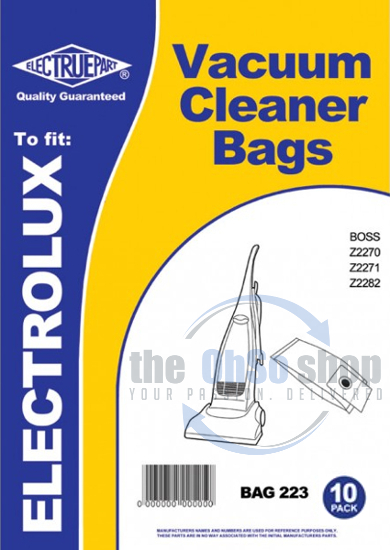 E82 & U82 Vacuum cleaner dust bag For Electrolux Z2255FZ Pack of 5 